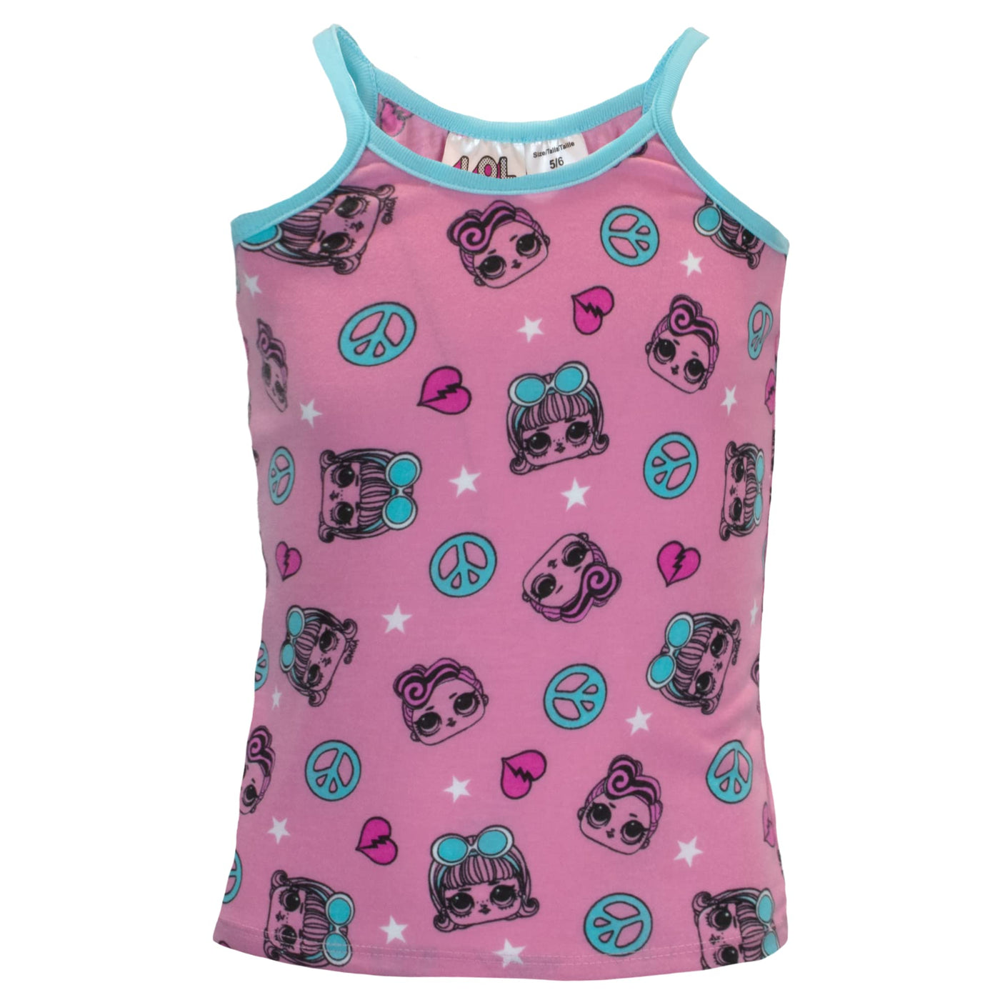 L.O.L. Surprise! Girls 3 Piece T-Shirt, Tank Top, and Shorts Set, Shorts Set for Girls