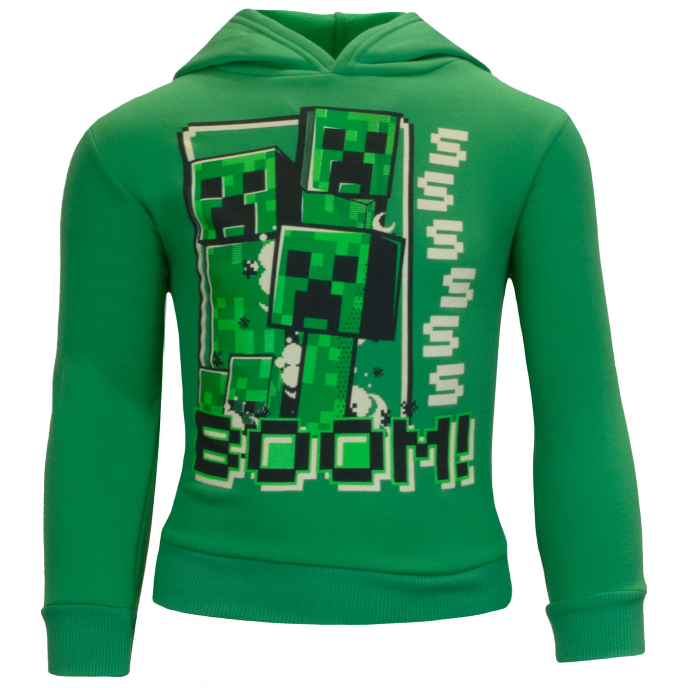 Minecraft Boys 2 Piece Fleece Pants Sets, Pullover Hoodie and Jogger Set for Boys