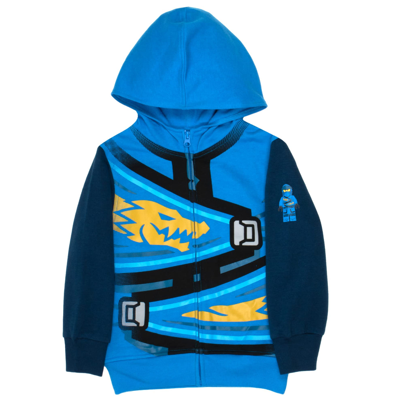 LEGO Ninjago Hoodies for Boys, Zip-Up Hooded Sweatshirts for Boys