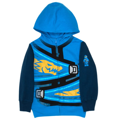 LEGO Ninjago Hoodies for Boys, Zip-Up Hooded Sweatshirts for Boys