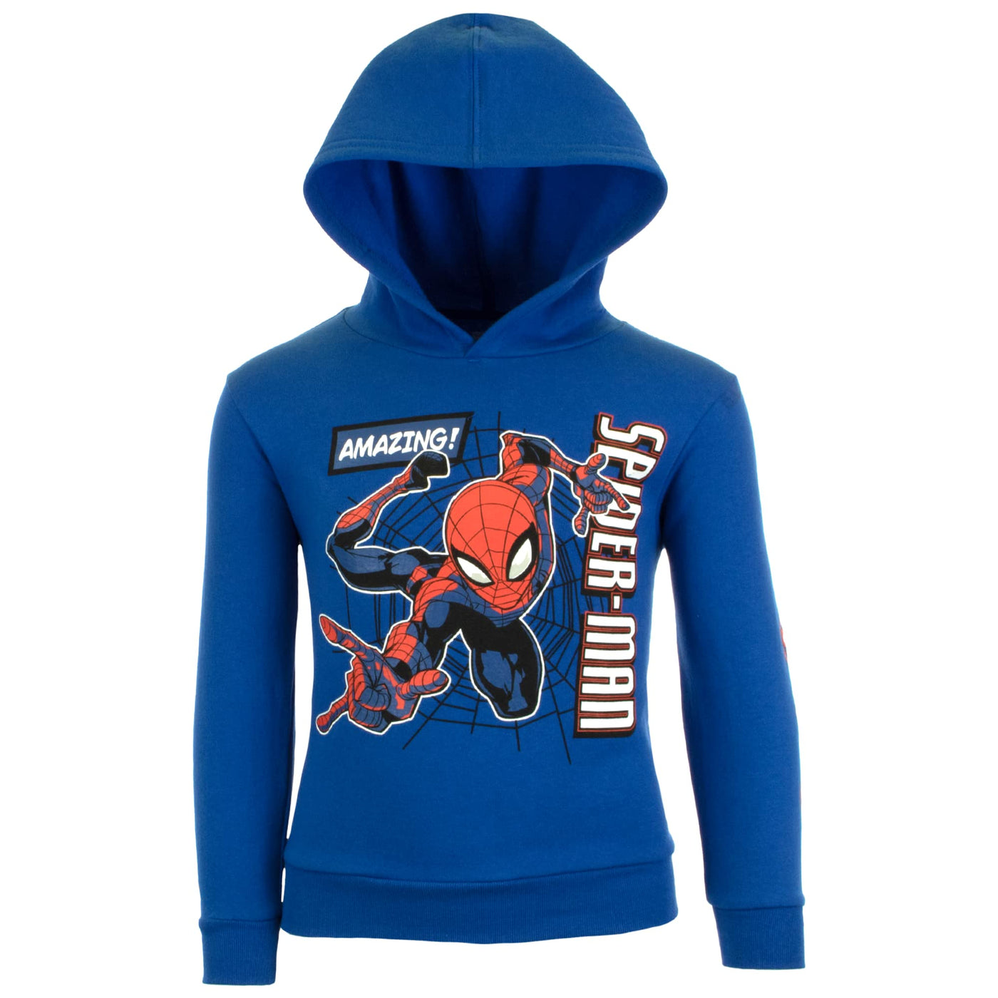 Marvel Spider-Man Avengers Miles Morales Black Panther Hoodie and T-Shirt 2-Pack for Boys, Boys Hooded Sweatshirt and Tee