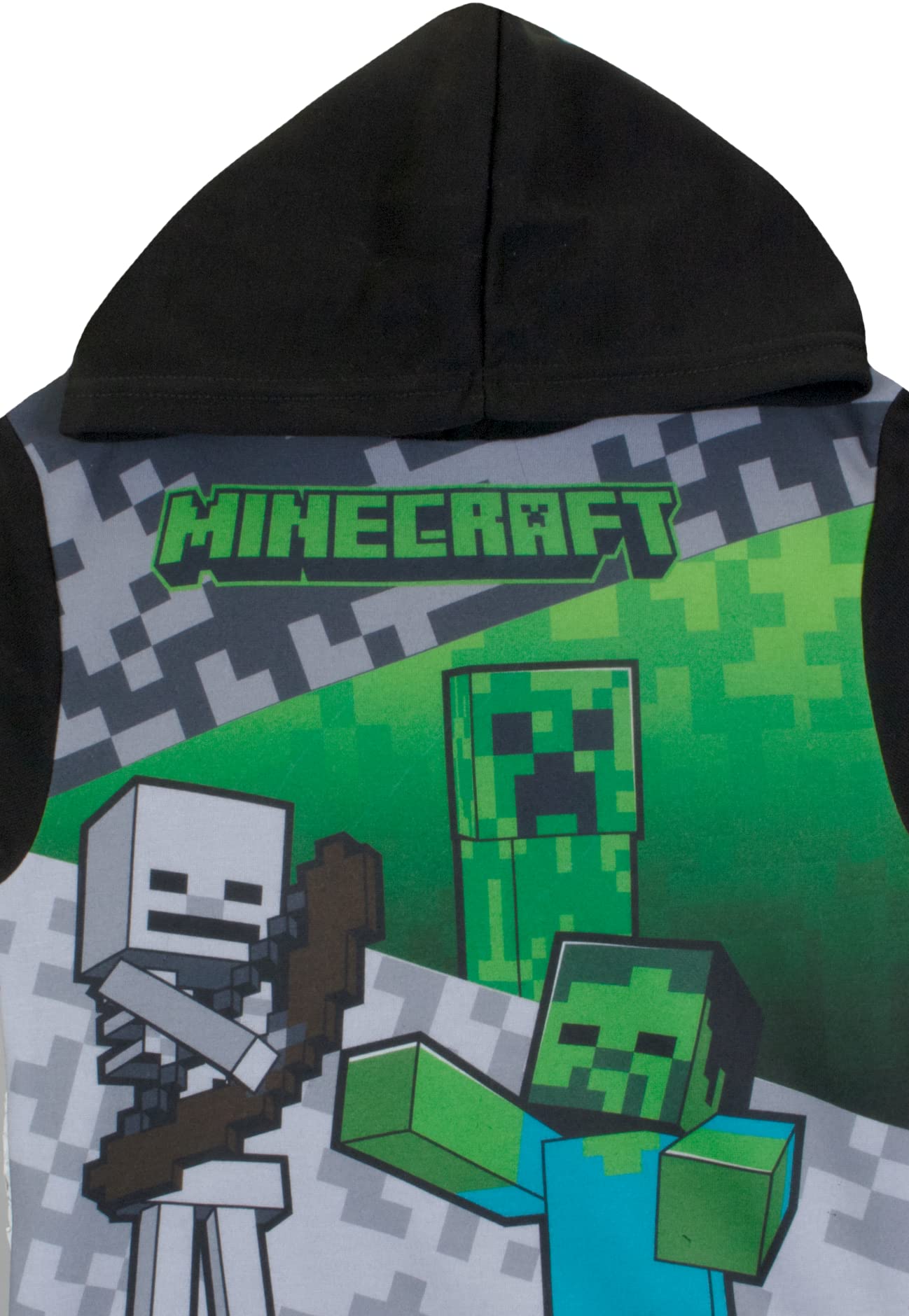 Minecraft Boys 2 Piece Fleece Pants Sets, Minecraft Pullover Hoodie and Jogger Set for Boys