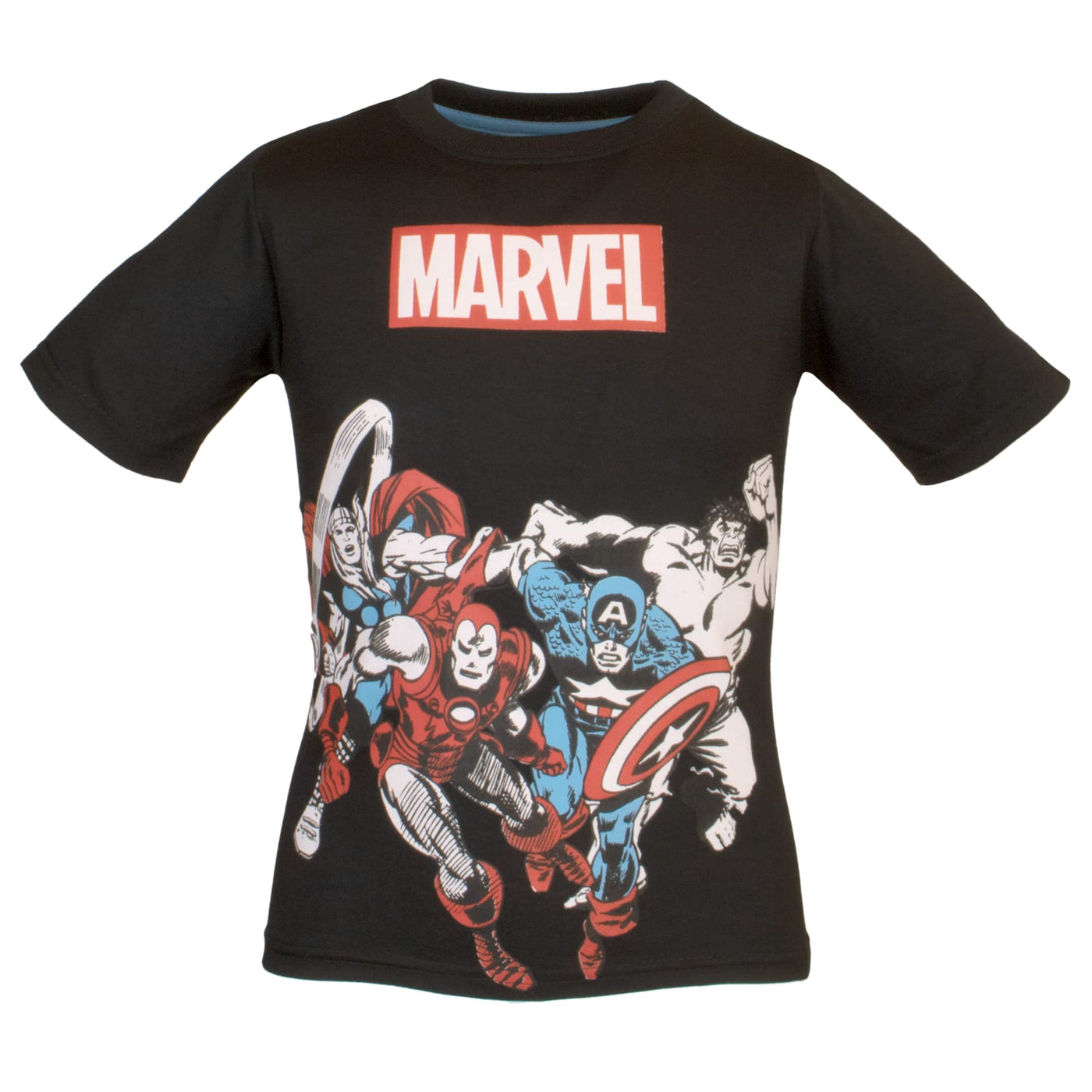 Marvel  Avengers and Spider-Man Boys Superhero Short Sleeve T-Shirt, Tank Top and Mesh Shorts Set Marvel Avengers and Spiderman 3-Piece Clothes Set for Boys