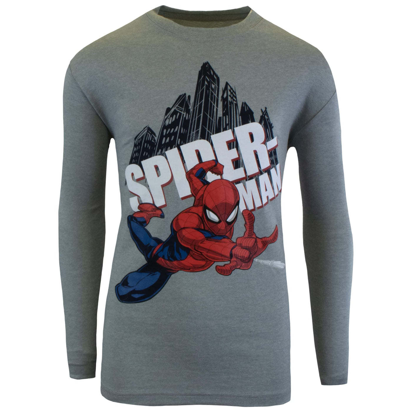 MARVEL Spider-Man and Avengers Long Sleeve T-Shirt 2-Pack for Boys, Spiderman and Avengers Boys Long Sleeve Tees Bundle Set