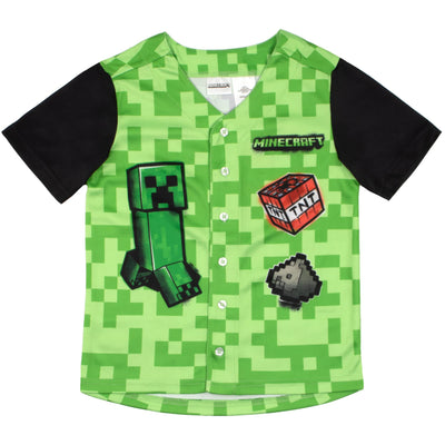 Minecraft Boys T-Shirt 2-Pack, Baseball Shirt and Tee 2-Pack Bundle Set for Boys