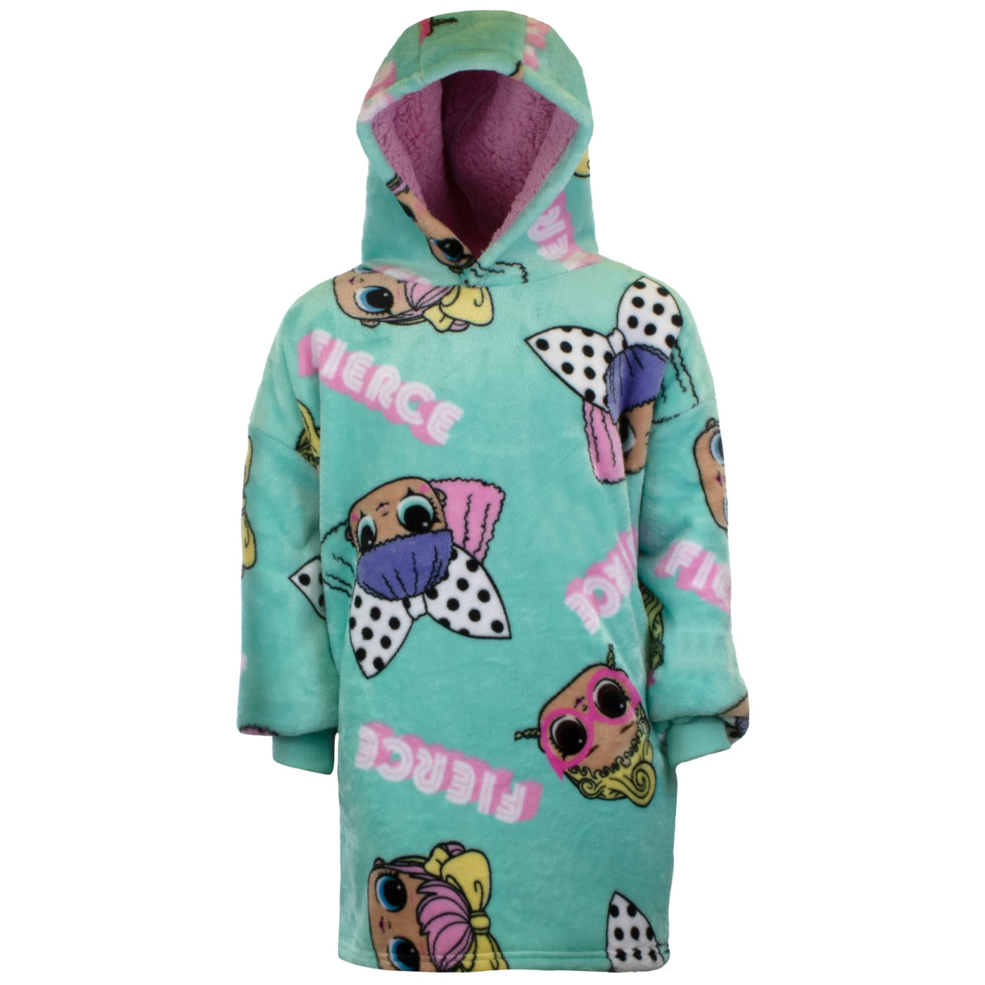 L.O.L. Surprise! THE WAYY BIG HOODIE Plush Lined Oversized Hoodie, Wearable Cozy Hoodie Blanket for Girls