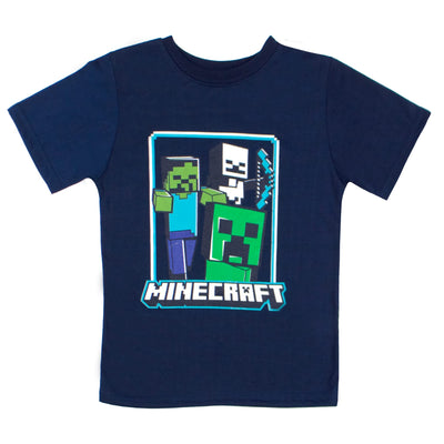 Minecraft Creeper 4 Pack T-Shirt Bundle Set, Shirts for Boys 4-Pack Set