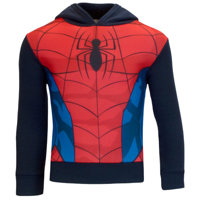 MARVEL Superhero Cosplay Boys Pullover Hoodies, Spider-Man and Avengers Costume Hooded Sweatshirts for Boys