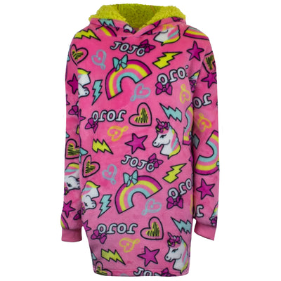 Nickelodeon THE WAYY BIG HOODIE Plush Lined Oversized Hoodie, Jojo Siwa and That Girl Lay Lay Soft Cozy Hoodies for Girls