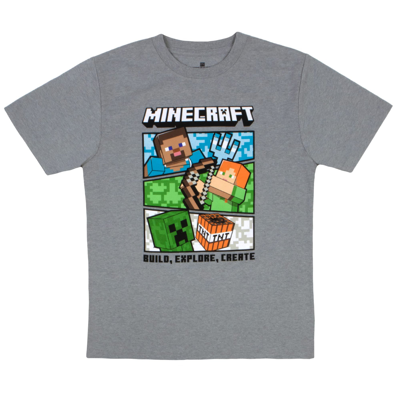 Minecraft Hoodie and T-Shirt Combo 2-Pack for Boys, Boys Hooded Sweatshirt and Tee Bundle Set