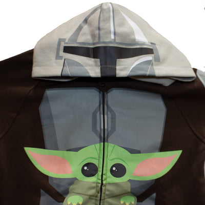 Star Wars The Mandalorian Baby Yoda "The Child" Boys Costume Zip up Hoodie Sweatshirt for Kids