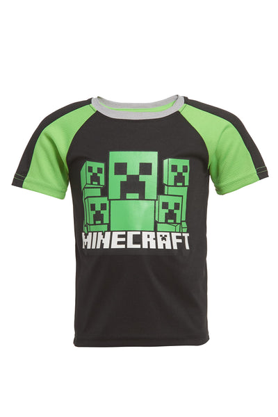 Minecraft Boys Creepers 3 Piece T-Shirt Tank Top Short Set