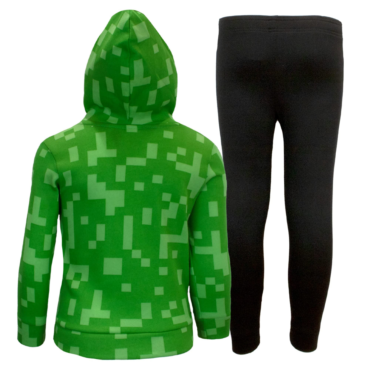 Minecraft Boys 2 Piece Fleece Pants Sets, Minecraft Pullover Hoodie and Jogger Set for Boys