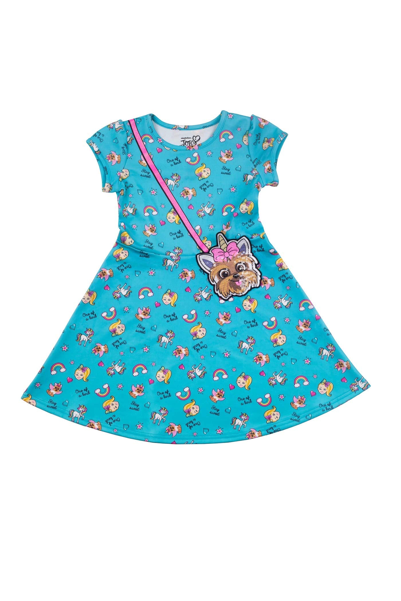 Nickelodeon Girls JoJo Siwa & Bow Bow Multicolored Dress