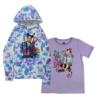 Nickelodeon That Girl Lay Lay Hoodie and T-Shirt Combo 2-Pack for Girls, Girls Hooded Sweatshirt and Tee Bundle Set