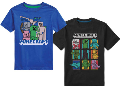 Minecraft Boys Short Sleeve Regular Fit