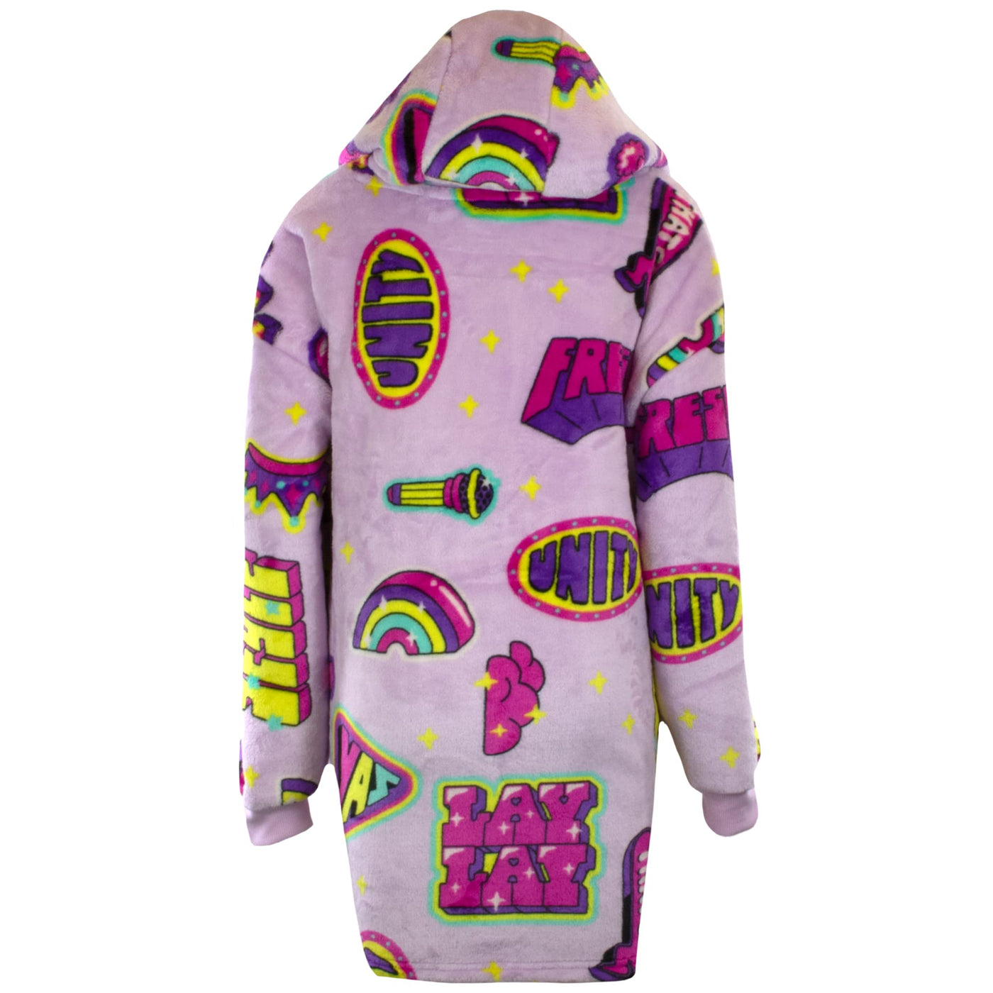 Nickelodeon THE WAYY BIG HOODIE Plush Lined Oversized Hoodie, Jojo Siwa and That Girl Lay Lay Soft Cozy Hoodies for Girls