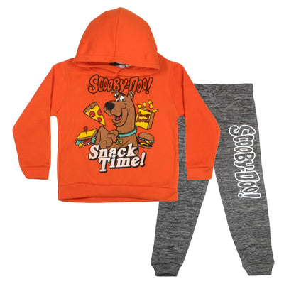 Scooby-Doo Warner Brothers Snack Time Boys 2 Piece Fleece Pants Set, Pullover Hoodie and Jogger Sweatpants Bundle Set