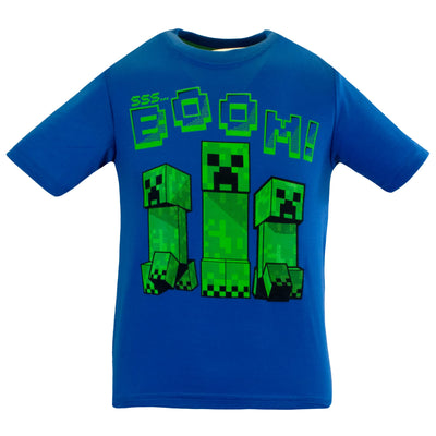 Minecraft Boys 3 Piece Fleece Pants Sets, Crew Neck Sweatshirt, T-Shirt, and Pants 3-Pack Bundle Set for Boys