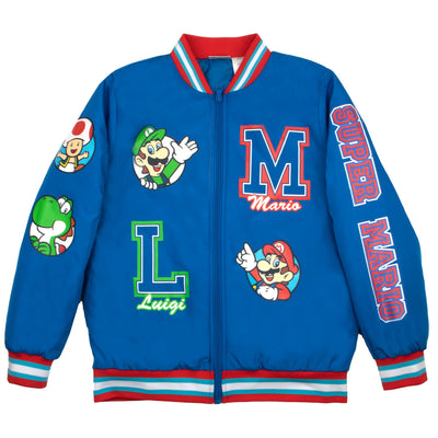 NINTENDO Super Mario Bomber Jacket, Mario and Luigi Bomber Jacket