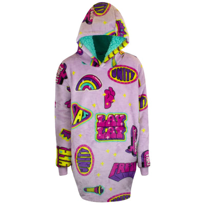 Nickelodeon THE WAYY BIG HOODIE Plush Lined Oversized Hoodie, Jojo Siwa and That Girl Lay Lay Soft Cozy Hoodies for Girls