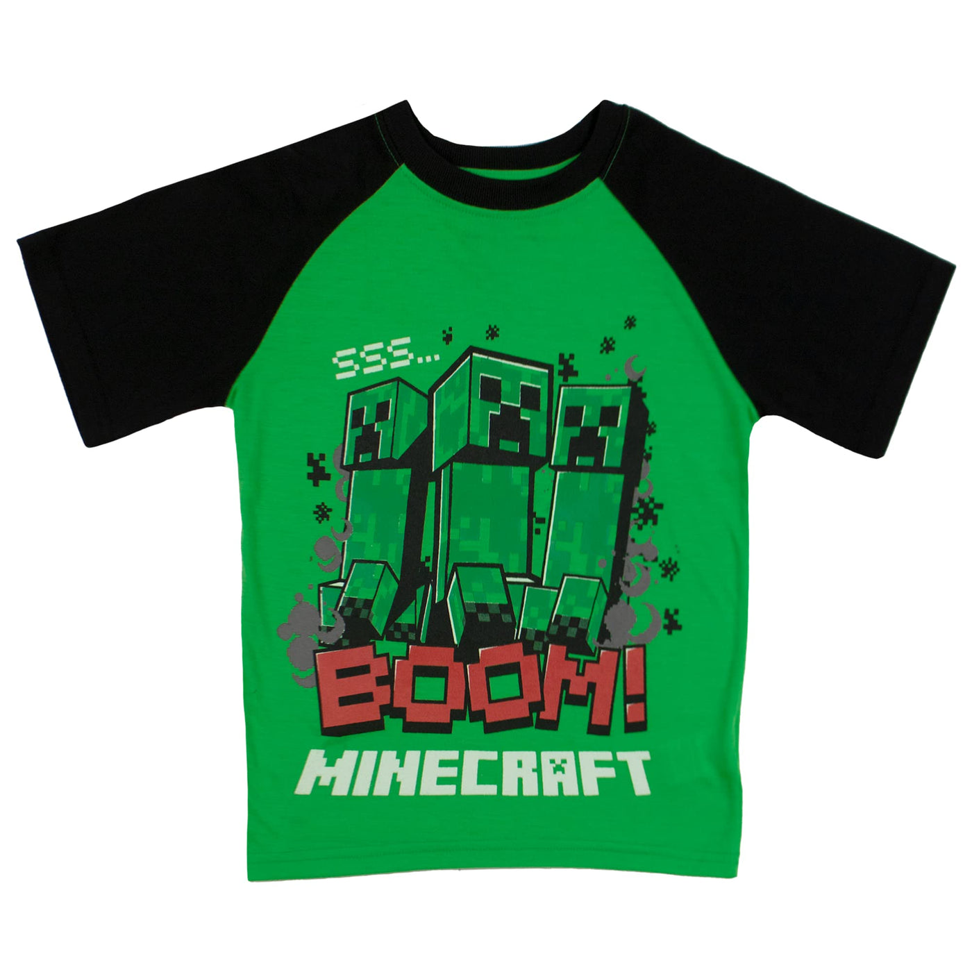 Minecraft Creeper 4 Pack T-Shirt Bundle Set, Shirts for Boys 4-Pack Set