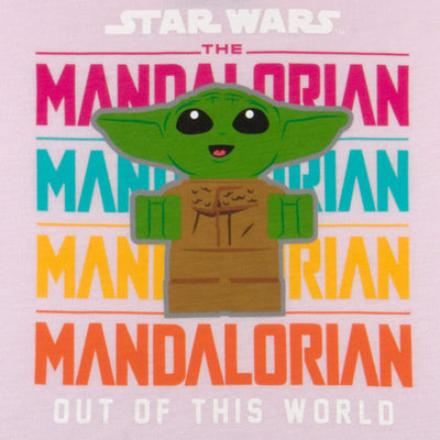 STAR WARS Lego The Mandalorian Baby Yoda The Child Mandalorian Hoodie & T-Shirt Combo 2-Pack Bundle for Girls