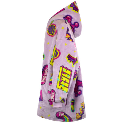 Nickelodeon THE WAYY BIG HOODIE Plush Lined Oversized Hoodie, Jojo Siwa and That Girl Lay Lay Soft Cozy Hoodies for Girls