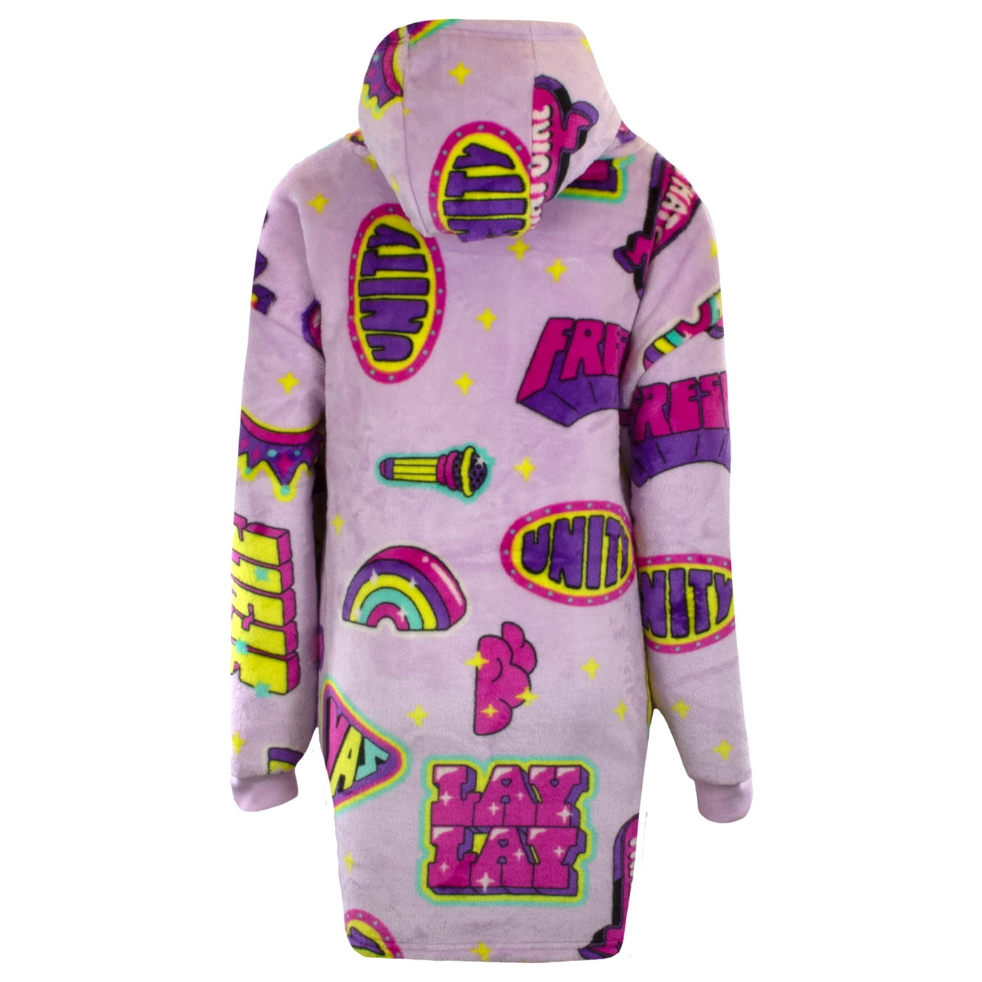 Nickelodeon THE WAYY BIG HOODIE Plush Lined Oversized Hoodie, Jojo Siwa and That Girl Lay Lay Soft Cozy Hoodies for Girls