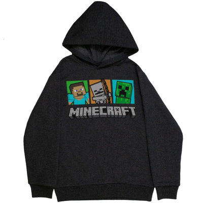 Minecraft Hoodie and T-Shirt Combo 2-Pack for Boys, Boys Hooded Sweatshirt and Tee Bundle Set