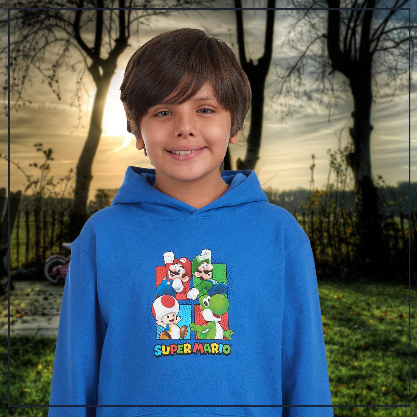 NINTENDO Super Mario Bros Clothing Boys Super Mario Hoodie Mario Kart Hooded Sweatshirt for Boys