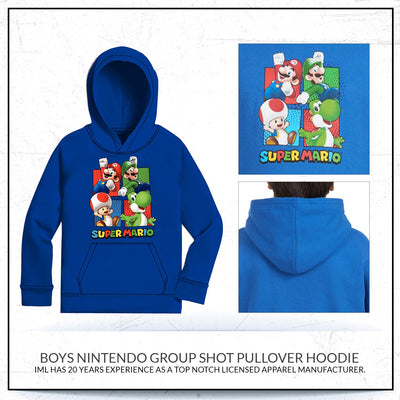NINTENDO Super Mario Bros Clothing Boys Super Mario Hoodie Mario Kart Hooded Sweatshirt for Boys