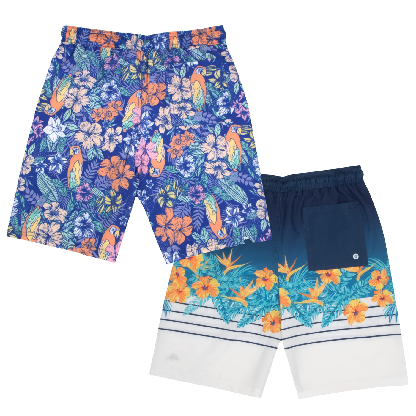 Tommy Bahama Swim Shorts for Boys 2 Pack, Boys Bathing Suit, Boys Swim Trunks 2 Pack Bundle Set