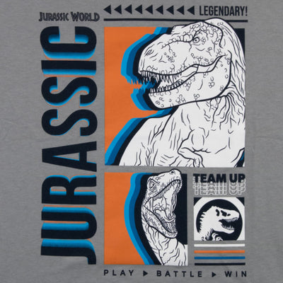 Universal Studios Jurassic World Boys 2 Pack T-Shirt Set, Dinosaur Shirts for Boys