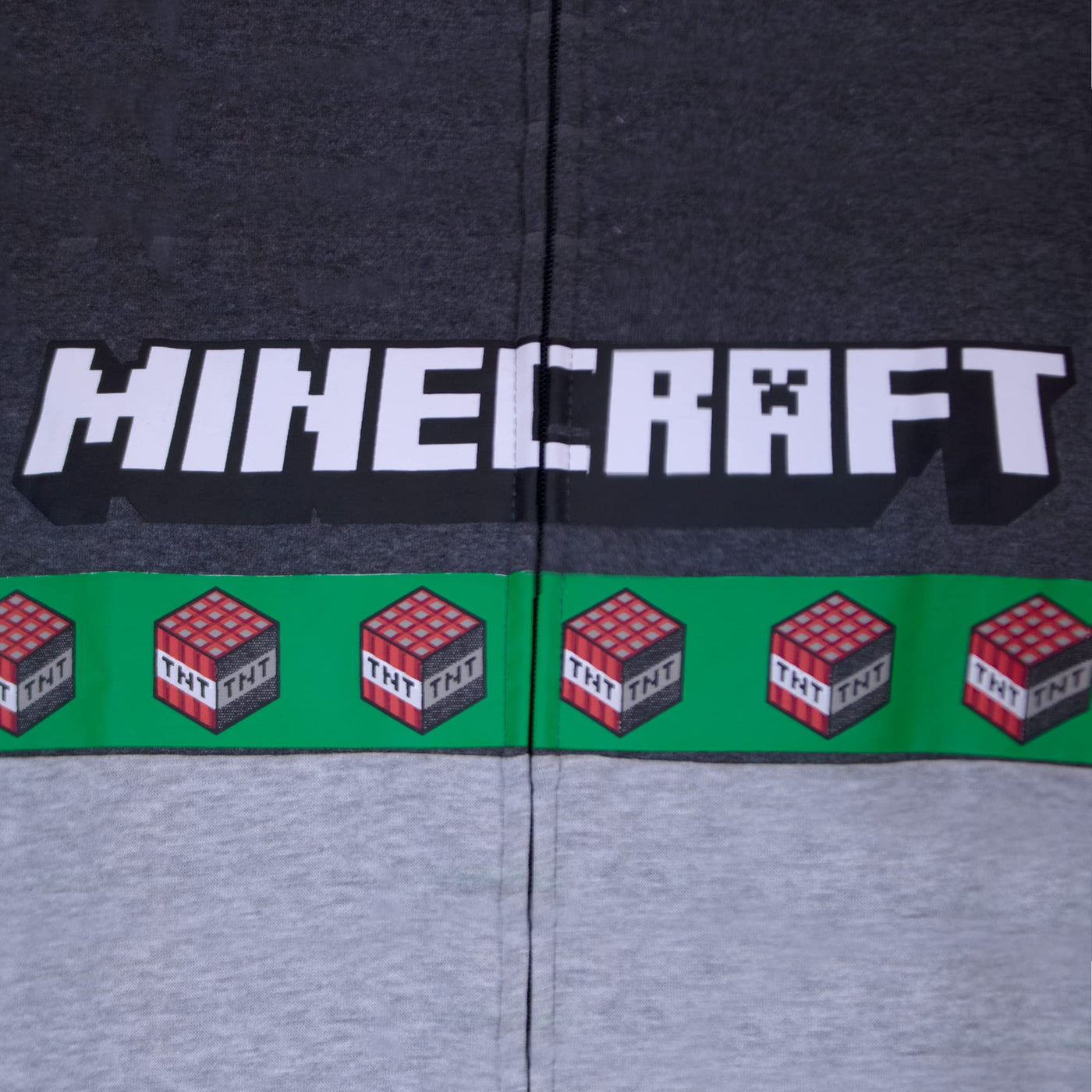 Minecraft Creeper Boys 3-Piece Bundle Set, Zip up Fashion Hoodie, Short Sleeve T-Shirt, and Jogger Sweatpants