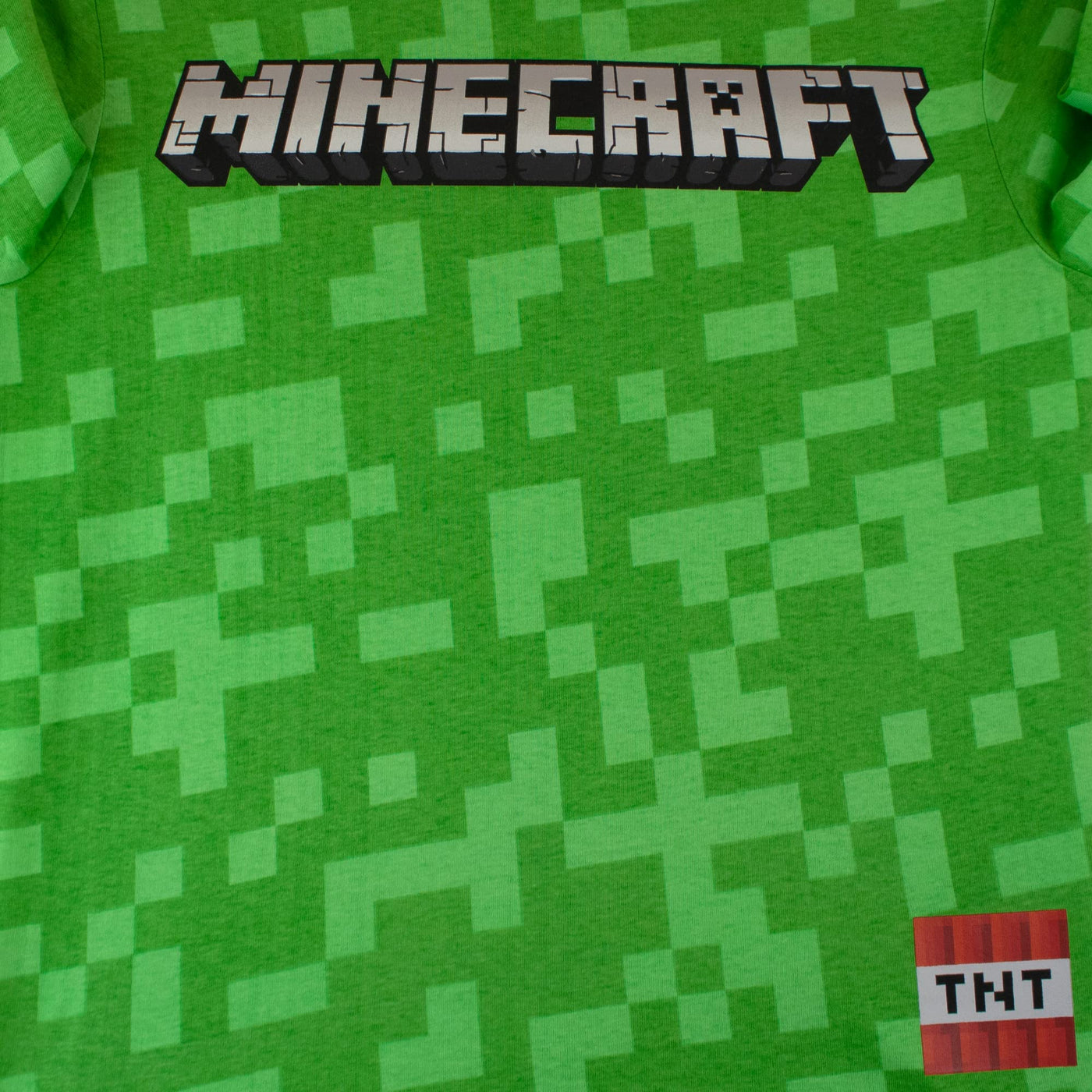 Minecraft Boys Long Sleeve Creeper Hoodie Tee