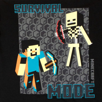 Minecraft Boys Short Sleeve Regular Fit