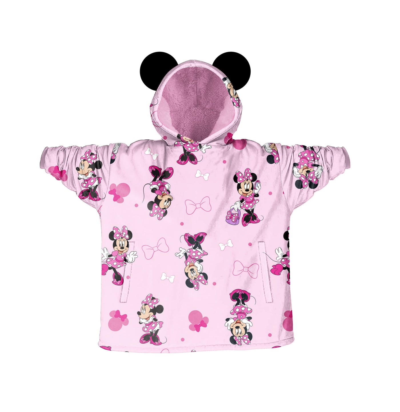 Disney Frozen and Minnie Mouse WAY BIG HOODIE for Girls, Girls Oversized Pullover Hooded Sweatshirt