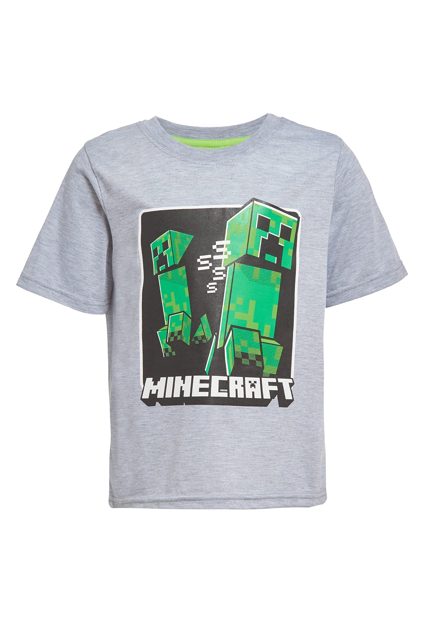 Minecraft Boys Creepers 3 Piece T-Shirt Tank Top Short Set