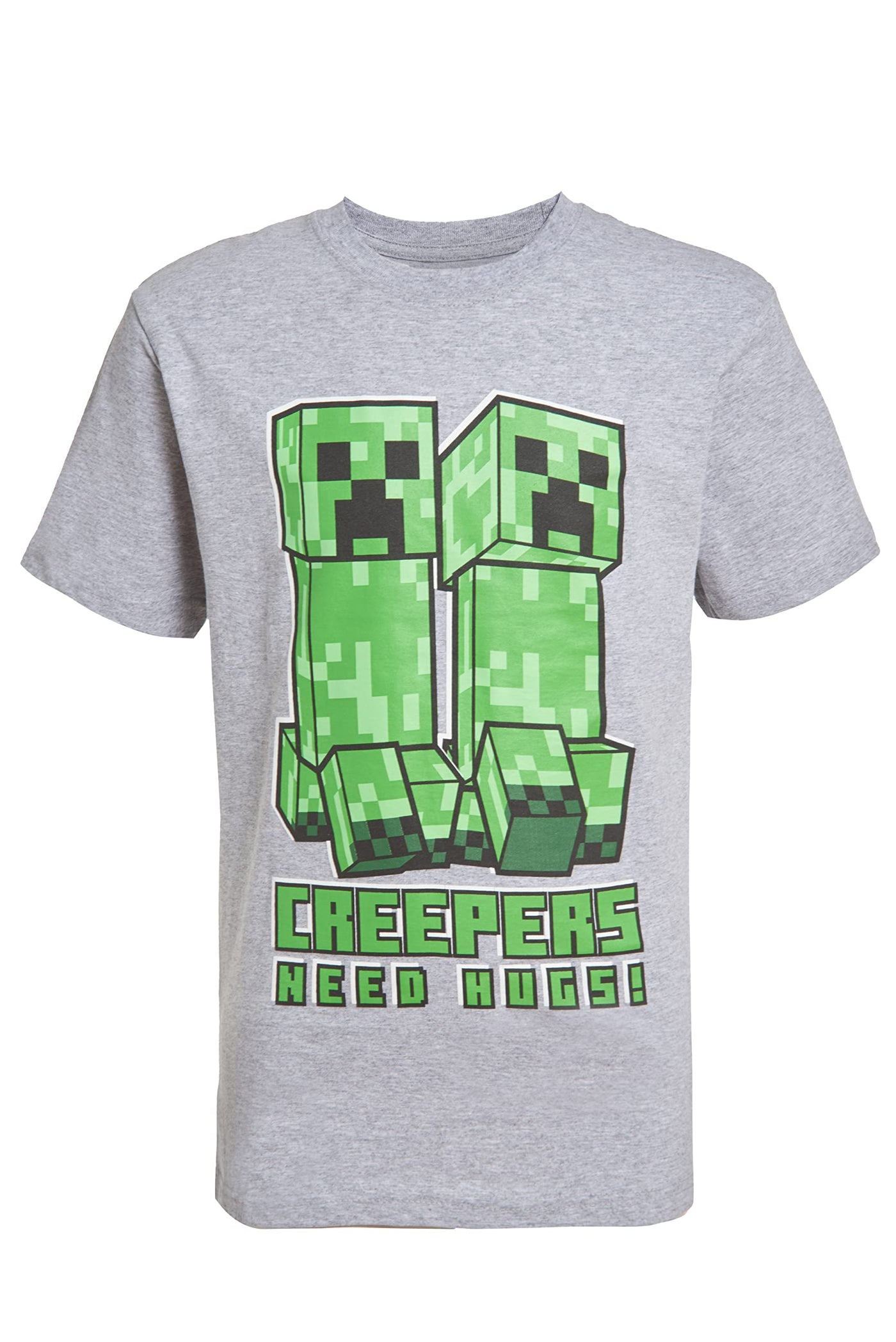 Minecraft Boys Creeper & Characters 3 Colors Short Sleeve T-Shirt Set, 3 Pack