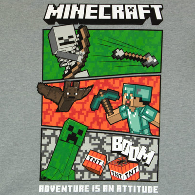 Minecraft Boys Creeper & Characters 3 Colors Short Sleeve T-Shirt Set, 3 Pack