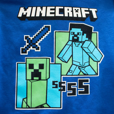 Minecraft Boys 2 Piece Fleece Pants Sets, Minecraft Pullover Hoodie and Jogger Set for Boys