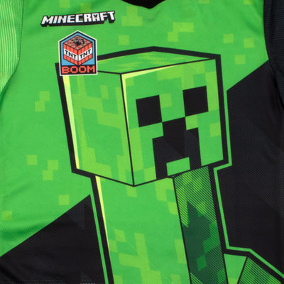 Minecraft Creeper Boys Athletic Gamer Top Graphic Tee Shirt 2 Pack